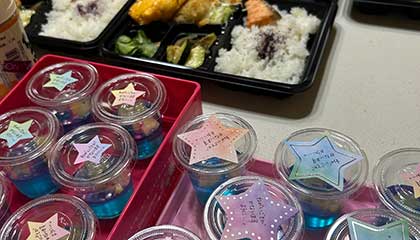 デザートにはメッセージを☆