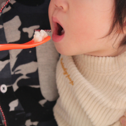乳幼児期の歯科口腔保健(4か月児）の説明